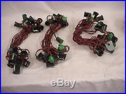 LOT OF 7 VINTAGE CHRISTMAS LIGHTS C9 STRING 2 ONLY WITH BULBS