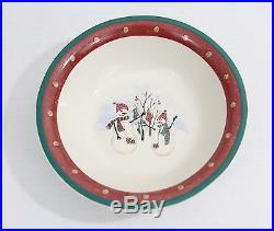 LOT of 26 Piece Royal Seasons Christmas Stoneware Dishes Set Snowmen Dots 6x