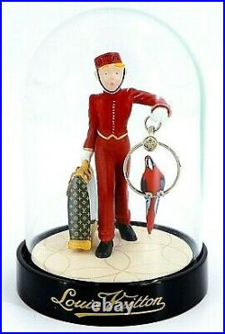 LOUIS VUITTON Snow Globe Dome Page Porter Bell Boy Ornament Novelty 2012 withBox