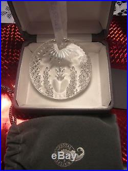LQQK 2001 Times Square WATERFORD Christmas disc ornament Hope for Abundance