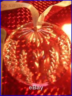 LQQK 2001 Times Square WATERFORD Christmas disc ornament Hope for Abundance