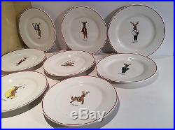 LTD Commodities Santa Reindeer Christmas Plates Set Of 8 There 8 Across