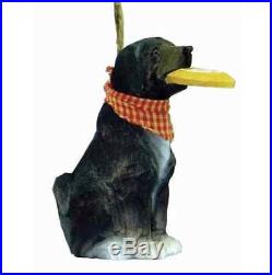 Labrador with Frisbee Wood Ornament