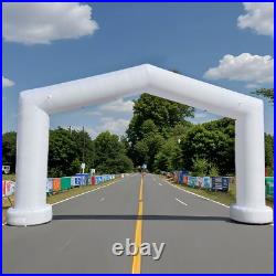 Large 21Ft Gable Inflatable Arch with built-in blower White