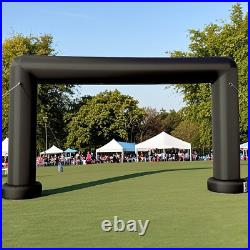 Large 21Ft Square Inflatable Arch with built-in blower Black