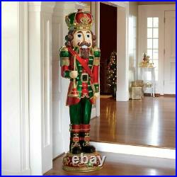 Large 6ft traditional Outdoor Christmas Nutcracker Soldier 34 LED figurines UK