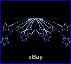 Large Christmas Animated LED Star Burst Display Rope Light Silhouette Xmas Decor