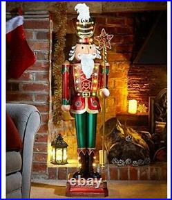 Large Christmas LED Nut Cracker Decoration Light Up Ornament Festive Traditional