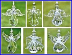 Large Crystal Quality Acrylic Angel Ornaments(Clear)