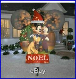 Large Disney Mickey Mouse Christmas Airblown Inflatable Projection Music Decor