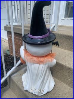 Large Ghost With Hat, Bat, And Pumpkin Bucket Decor TikTok Viral Halloween