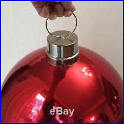 Large Giant Oversize Red Christmas Ball Ornament 41 diameter Indoor Display