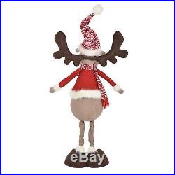 Large Indoor Standing Reindeer Stuffed Xmas Christmas Accessory 113/150cm Tall