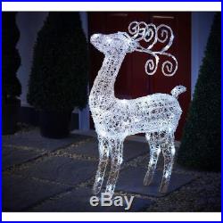 Large LED Christmas Reindeer Lights Festive Outdoor Light Decoration Xmas Party