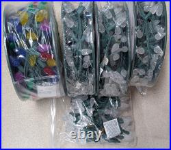 Large Lot Of GE Christmas LED Lights 5 Sets of 150