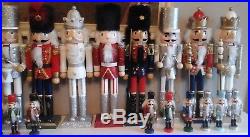 Large Painted Christmas Holiday Nutcracker Soldier Wooden 13cm to 91cm NEW