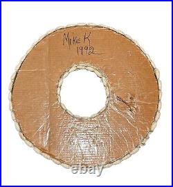 Large Shell Wreath Vintage Handmade Signed Dated Genuine 1992 One of A Kind