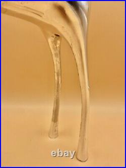 Large Silver Plate Pottery Barn Reindeer Candelabra 10 Points Stands 20 Tall