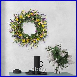 Large Spring Wreaths for Front Door 28 Inch Artificial Spring Wreath Summer F Large Spring Wreaths for Front Door 28 Inch Artificial Spring Wreath Summer F