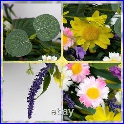 Large Spring Wreaths for Front Door 28 Inch Artificial Spring Wreath Summer F Large Spring Wreaths for Front Door 28 Inch Artificial Spring Wreath Summer F