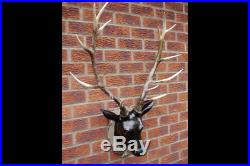 Large Stag Head Wall Mounted Resin Animal Decoration Indoor Deer Sculpture New