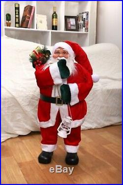 Large Traditional Stand Up Santa Claus, Father Christmas, Floor Standing #NG