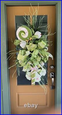 Large Whimsical Christmas Swag Front Door Decor