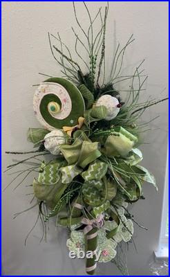 Large Whimsical Christmas Swag Front Door Decor