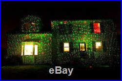 Laser Christmas Lights (Professional Grade) Red & Green weatherproof withremote