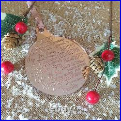 Laser Engraved 2020 Christmas Bauble Rose Gold Silver Tree Decoration Gift Xmas