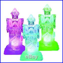 Led Colour Changing Flickering Spining Water Glitter Snow Covered Xmas House
