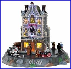 Lemax Spooky Town Halloween Village Undertaker Animated Building 25335 Retired