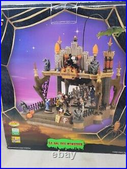 Lemax Spooky Town Monsters Ball Miniature 54302 Halloween Animated Lights TESTED