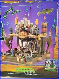 Lemax Spooky Town Monsters Ball Miniature 54302 Halloween Animated Lights TESTED