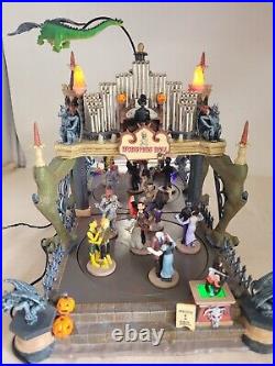 Lemax Spooky Town Monsters Ball Miniature 54302 Halloween Animated Lights TESTED