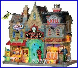 Lemax Spooky Town Village Monster Arcade 35551 Lighted Building Retired