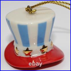 Lenox Fourth of July Independence Day Mini Set of 10 Porcelain Ornaments