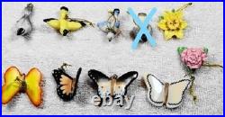 Lenox SPRING Ornament Set Butterflies RETIRED One MISSING Bird 849085 NEW