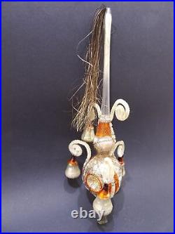 Leonidischer Wire Tinsel Bell Christmas Tree Tip Christmas Vintage