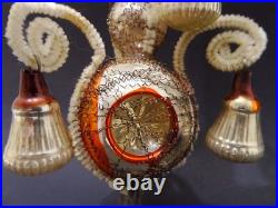Leonidischer Wire Tinsel Bell Christmas Tree Tip Christmas Vintage