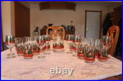Libbey Holly & Berries Vintage Christmas Glasses & Ice Bucket 26 Piece Grouping Libbey Holly & Berries Vintage Christmas Glasses & Ice Bucket 26 Piece Grouping