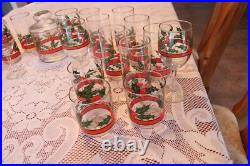 Libbey Holly & Berries Vintage Christmas Glasses & Ice Bucket 26 Piece Grouping Libbey Holly & Berries Vintage Christmas Glasses & Ice Bucket 26 Piece Grouping