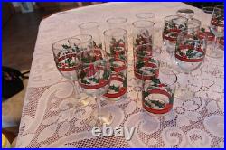 Libbey Holly & Berries Vintage Christmas Glasses & Ice Bucket 26 Piece Grouping Libbey Holly & Berries Vintage Christmas Glasses & Ice Bucket 26 Piece Grouping