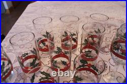Libbey Holly & Berries Vintage Christmas Glasses & Ice Bucket 26 Piece Grouping Libbey Holly & Berries Vintage Christmas Glasses & Ice Bucket 26 Piece Grouping