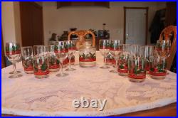 Libbey Holly & Berries Vintage Christmas Glasses & Ice Bucket 26 Piece Grouping Libbey Holly & Berries Vintage Christmas Glasses & Ice Bucket 26 Piece Grouping