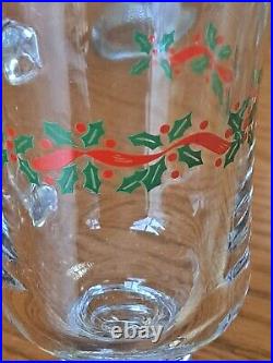 Libbey Irish Coffee Vintage Mugs Ribbon Holly Pattern Set Of 15 Made For Arby's