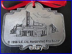 Libertyville IL Holiday Pewter Ornaments Lot of 11 Landmarks