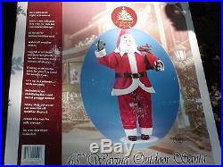LifeSize 65 Electric animated outdoor Christmas Mechanical waving santa Claus