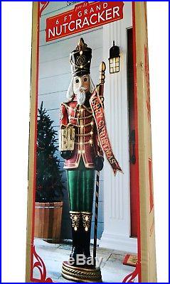 Life Size 6' Grand Nutcracker Traditional Christmas Holiday Decor