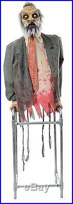Life Size Animated Lights Sound-ZOMBIE LIMBLESS JIM-Haunted House Halloween Prop